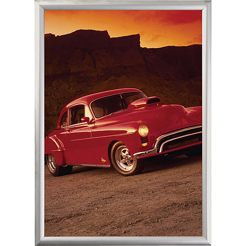 Seco Sign Holder 11" Width x 17" Height - Rectangular Shape - Silver - 1 Each (SN1117SV)