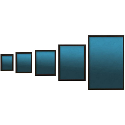Seco Sign Holder 8.5" Width x 11" Height - Rectangular Shape - Black - 1 Each (SN8511BLACK)