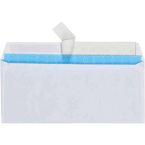 Quality Park No. 10 Treated Security Envelopes with Redi-Strip&reg; Self-Sealing Closure Business - #10 - 4 1/8" Width x 9 1/2" Length - 24 lb - Peel & Seal - White - 500 / Box (90019R)