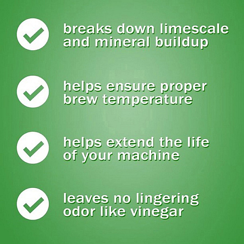Urnex Single Brewer Cleaning Kit For Coffee Maker - 0.25 oz - Biodegradable, Phosphate-free, Odorless - Green - 1 Each (6004)