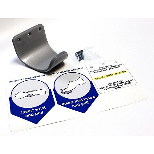 Lorell Hands-free Door Pulls Gray - 2 / Bag (LLR49328)
