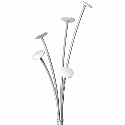 Alba Festival Coat Stand White - ABS Plastic, Steel, Metal - 1 Each (PMFESTBC)