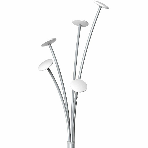 Alba Festival Coat Stand White - ABS Plastic, Steel, Metal - 1 Each (PMFESTBC)