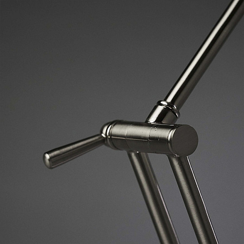 OttLite Wellness Series Refine LED Desk Lamp 24" Height - LED Bulb - Brushed Nickel, Metal - USB Charging, Adjustable Brightness, Touch-activated, Adjustable Height, Adjustable Knob, Adjustable Angle, ClearSun LED - 400 lm Lumens - Nickel,  (F1D83BN9SHPR)