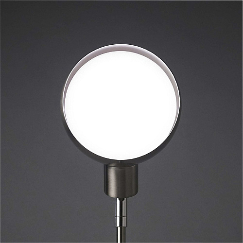 OttLite Wellness Series Refine LED Desk Lamp 24" Height - LED Bulb - Brushed Nickel, Metal - USB Charging, Adjustable Brightness, Touch-activated, Adjustable Height, Adjustable Knob, Adjustable Angle, ClearSun LED - 400 lm Lumens - Nickel,  (F1D83BN9SHPR)