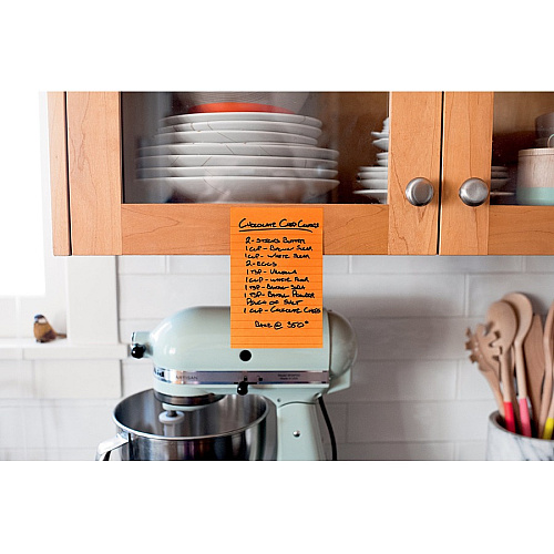 Post-it&reg; Super Sticky Notes - Energy Boost Color Collection 4" Flag/Note Width x 6" Flag/Note Length - Rectangle - 45 Sheets per Pad - Vital Orange, Tropical Pink, Blue Paradise, Limeade - Sticky - 24 / Pack (66024SSAUCP)