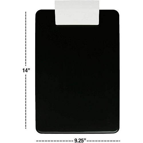 Saunders Antimicrobial Clipboard 8 1/2" x 11" Sheet Size - Black, White - 1 Each (21610)