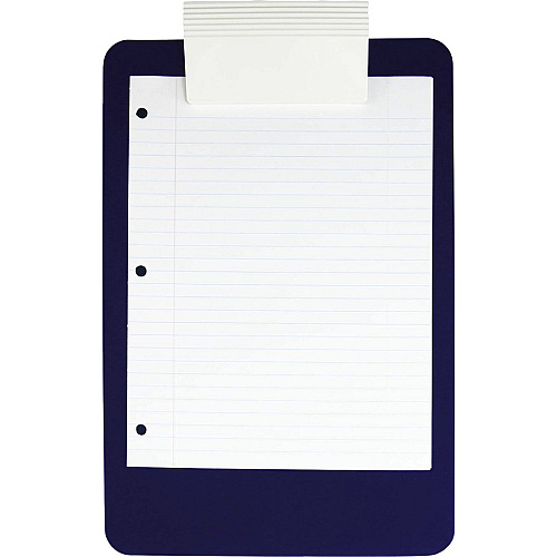 Saunders Antimicrobial Clipboard 8 1/2" x 11" Sheet Size - Blue - 1 Each (21609)