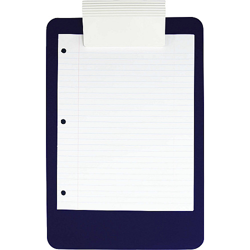 Saunders Antimicrobial Clipboard 8 1/2" x 11" Sheet Size - Blue - 1 Each (21609)