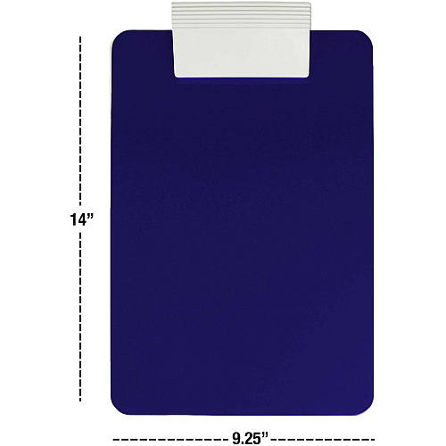 Saunders Antimicrobial Clipboard 8 1/2" x 11" Sheet Size - Blue - 1 Each (21609)