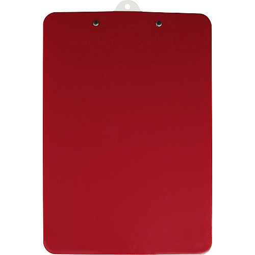 Saunders Antimicrobial Clipboard 8 1/2" x 11" Sheet Size - Red, White - 1 Each (21611)