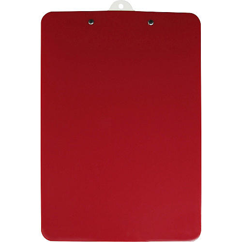 Saunders Antimicrobial Clipboard 8 1/2" x 11" Sheet Size - Red, White - 1 Each (21611)