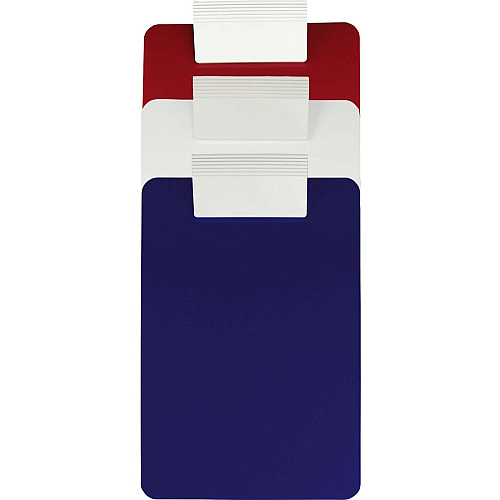 Saunders Antimicrobial Clipboard 8 1/2" x 11" Sheet Size - Red, Blue - 3 / Pack (21612)