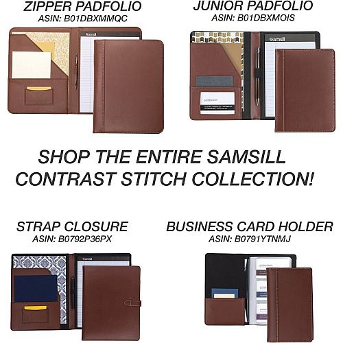 Samsill Contrast Stitch Leather Ring Binder 1" Binder Capacity - Letter - 8 1/2" x 11" Sheet Size - 200 Sheet Capacity - 1" Ring - Round Ring Fastener(s) - 2 Internal Pocket(s) - Bonded Leather, LeatherGrain - Tan - Durable, Spine, Rivet - 1 Each (15712)