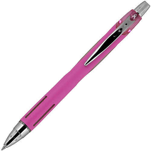 uni-ball uni&reg; Jetstream RT Pink Ribbon Ballpoint Pen 1 mm Medium Pen Point - Black Ink - Gel-based, Hybrid - Pink Barrel - 1 Dozen (70203)