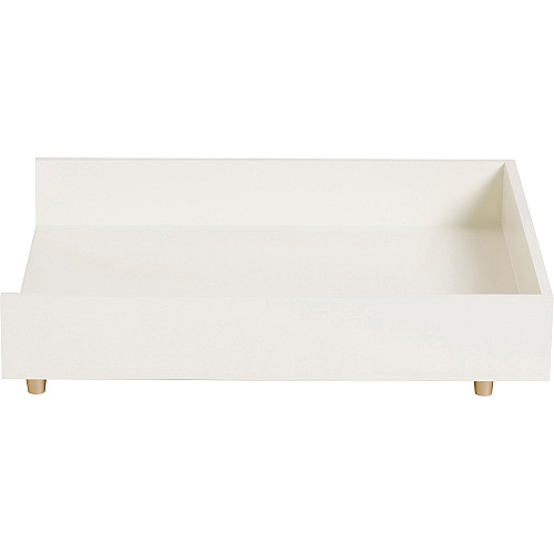 U Brands Juliet Collection Stackable Paper Tray 2.50" Height x 9.80" Width x 12.30" Depth - Desktop, Tabletop - Stackable, Front Loading - White - Pine Wood, Brass - 1 Each (3467U0312)