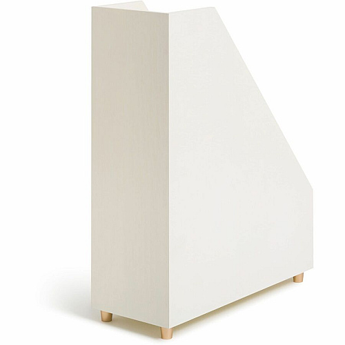 U Brands Juliet Collection Magazine Holder White - Pine Wood - 1 Each (3463U0206)
