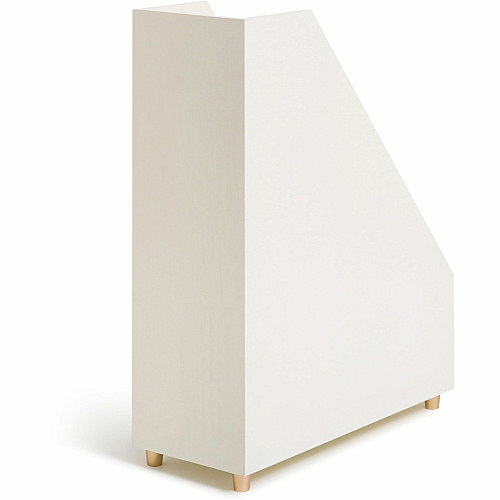 U Brands Juliet Collection Magazine Holder White - Pine Wood - 1 Each (3463U0206)