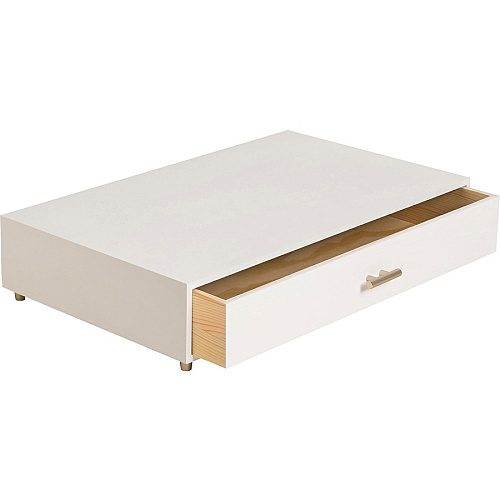 U Brands Juliet Collection Monitor Stand 20 lb Load Capacity - 16.50" Height x 10.30" Width x 3.50" Depth - Desktop, Table - Pine Wood, Brass - White (3460U0206)
