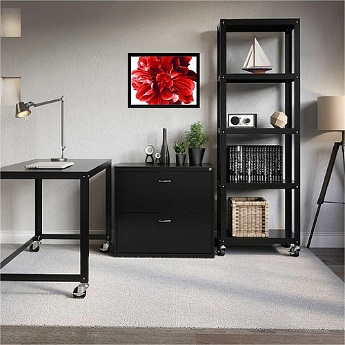Lorell Wide Frame 18" Frame Size - Rectangle - Horizontal, Vertical - Black - 1 Each (LLR49312)