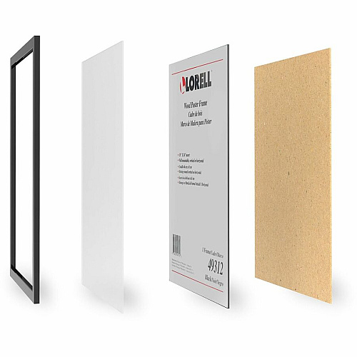 Lorell Wide Frame 18" Frame Size - Rectangle - Horizontal, Vertical - Black - 1 Each (LLR49312)