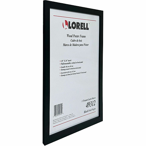 Lorell Wide Frame 18" Frame Size - Rectangle - Horizontal, Vertical - Black - 1 Each (LLR49312)