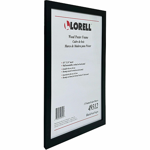 Lorell Wide Frame 18" Frame Size - Rectangle - Horizontal, Vertical - Black - 1 Each (LLR49312)