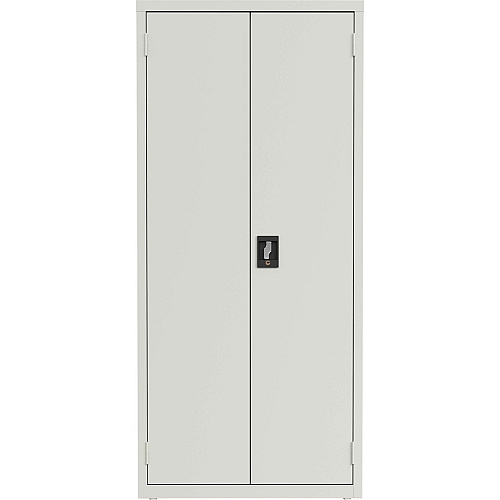 Lorell Fortress Series Slimline Storage Cabinet 30" Width x 15" Depth x 66" Height - 4 x Shelf(ves) - 720 lb Load Capacity - Durable, Welded, Nonporous Surface, Recessed Handle, Removable Lock, Locking System - Light Gray - Baked Enamel - St (LLR69830LGY)