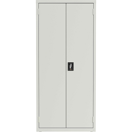 Lorell Fortress Series Slimline Storage Cabinet 30" Width x 15" Depth x 66" Height - 4 x Shelf(ves) - 720 lb Load Capacity - Durable, Welded, Nonporous Surface, Recessed Handle, Removable Lock, Locking System - Light Gray - Baked Enamel - St (LLR69830LGY)