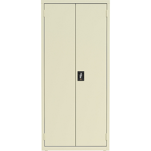 Lorell Fortress Series Slimline Storage Cabinet 30" Width x 15" Depth x 66" Height - 4 x Shelf(ves) - 720 lb Load Capacity - Durable, Welded, Nonporous Surface, Recessed Handle, Removable Lock, Locking System - Putty - Baked Enamel - Steel - (LLR69830PTY)