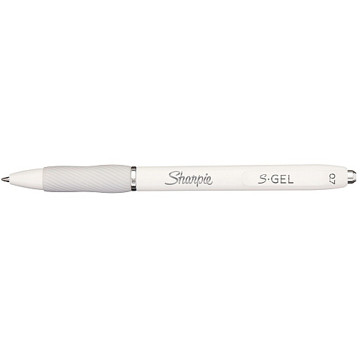 Sharpie S-Gel Pen 0.7 mm Medium Pen Point - Retractable - Black Ink - White Barrel - 2 / Pack (2144799)