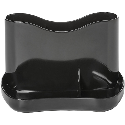 Deflecto AntiMicrobial Desk Caddy 4 Compartment(s) - 3.7" Height x 6" Width x 4.7" Depth - Desktop - Antimicrobial, Mildew Resistant - Black - Polystyrene - 1 Each (63910)