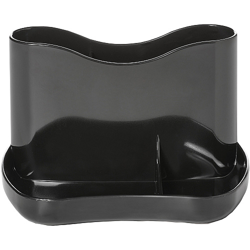 Deflecto AntiMicrobial Desk Caddy 4 Compartment(s) - 3.7" Height x 6" Width x 4.7" Depth - Desktop - Antimicrobial, Mildew Resistant - Black - Polystyrene - 1 Each (63910)