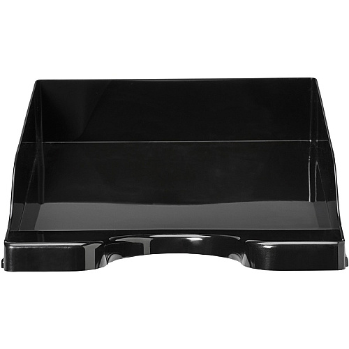 Deflecto AntiMicrobial DocuTray 2.60" Height x 10.16" Width x 13.78" Depth - Desktop - Antimicrobial, Interlockable, Stackable, Mildew Resistant - Black - Polystyrene - 1 Each (63906)