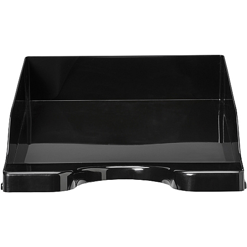 Deflecto AntiMicrobial DocuTray 2.60" Height x 10.16" Width x 13.78" Depth - Desktop - Antimicrobial, Interlockable, Stackable, Mildew Resistant - Black - Polystyrene - 1 Each (63906)