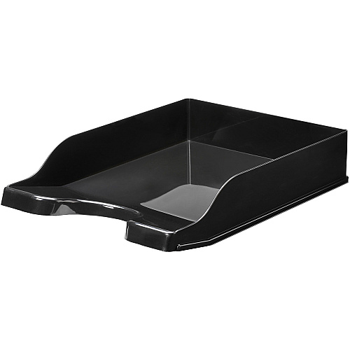 Deflecto AntiMicrobial DocuTray 2.60" Height x 10.16" Width x 13.78" Depth - Desktop - Antimicrobial, Interlockable, Stackable, Mildew Resistant - Black - Polystyrene - 1 Each (63906)