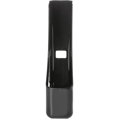 Deflecto AntiMicrobial Magazine File Black - Polystyrene - 1 Each (63909)