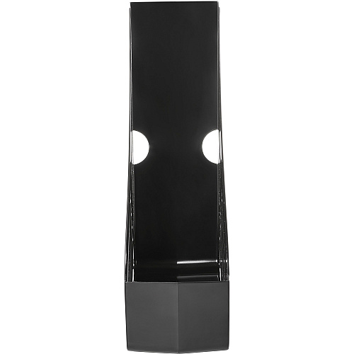 Deflecto AntiMicrobial Jumbo Magazine File Black - Polystyrene - 1 Each (63907)