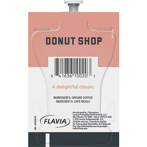 Alterra Freshpack Donut Shop Coffee Compatible with Flavia Aroma, Flavia Barista, FLAVIA Creation 600, Flavia Creation 500, Flavia Creation 200, Flavia Creation 150, Flavia Creation 300 - Medium - Freshpack - Donut Shop Blend - 100 / Carton (48019)
