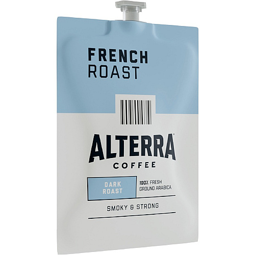 Alterra Freshpack French Roast Coffee Compatible with Flavia Aroma, Flavia Barista, FLAVIA Creation 600, Flavia Creation 500, Flavia Creation 200, Flavia Creation 150, Flavia Creation 300 - Dark - Freshpack - 100 / Carton (48010)