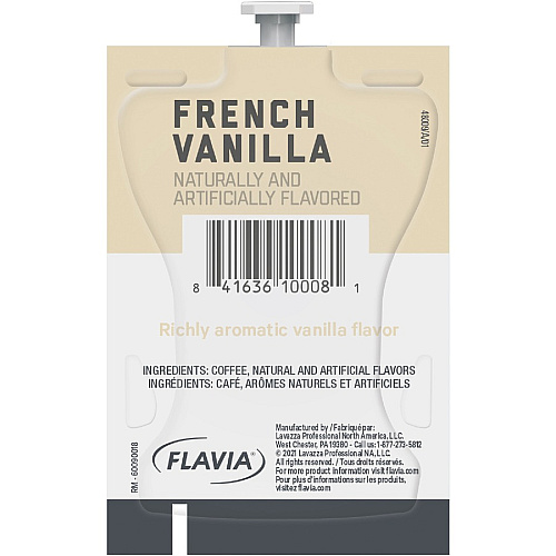 Alterra Freshpack French Vanilla Coffee Compatible with Flavia Aroma, Flavia Barista, FLAVIA Creation 600, Flavia Creation 500, Flavia Creation 200, Flavia Creation 150, Flavia Creation 300 - Medium - Freshpack - 100 / Carton (48009)