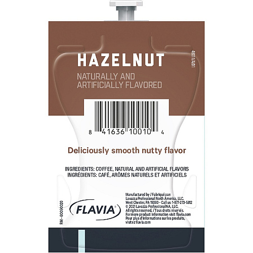 Alterra Freshpack Hazelnut Coffee Compatible with Flavia Aroma, Flavia Barista, FLAVIA Creation 600, Flavia Creation 500, Flavia Creation 200, Flavia Creation 150, Flavia Creation 300 - Medium - Freshpack - 100 / Carton (48011)