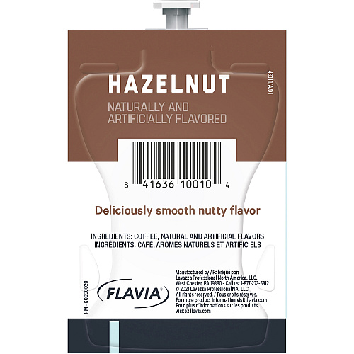 Alterra Freshpack Hazelnut Coffee Compatible with Flavia Aroma, Flavia Barista, FLAVIA Creation 600, Flavia Creation 500, Flavia Creation 200, Flavia Creation 150, Flavia Creation 300 - Medium - Freshpack - 100 / Carton (48011)