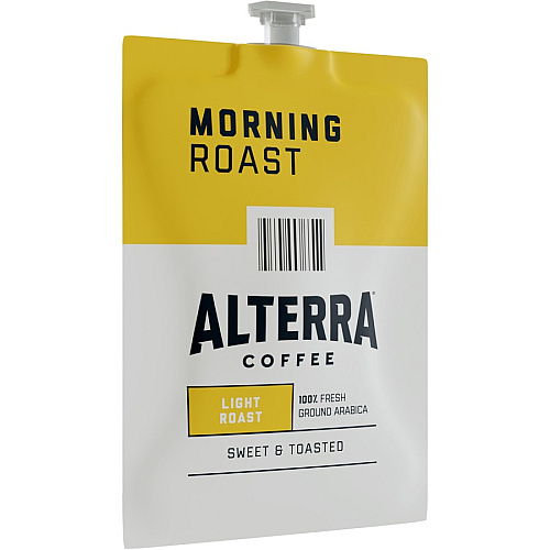 Alterra Freshpack Morning Roast Coffee Compatible with Flavia Aroma, Flavia Barista, FLAVIA Creation 600, Flavia Creation 500, Flavia Creation 200, Flavia Creation 150, Flavia Creation 300 - Light/Smooth - Freshpack - 100 / Carton (48008)