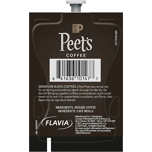 Peet's Coffee Peet's Freshpack Cafe Domingo Coffee Compatible with Flavia Aroma, Flavia Barista, FLAVIA Creation 600, Flavia Creation 500, Flavia Creation 200, Flavia Creation 150, Flavia Creation 300 - Medium - Freshpack - Cafe Domingo - 76 / Car (48035)