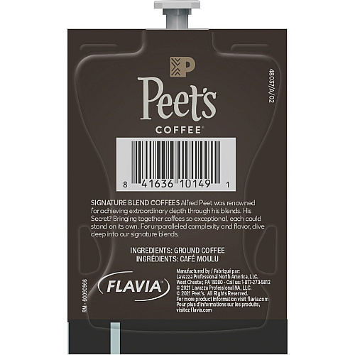 Peet's Coffee Peet's Freshpack Colombia Luminosa Coffee Compatible with Flavia - American - Light - Freshpack - Colombia Luminosa, Fruity, Arabica - 76 / Carton (48037)