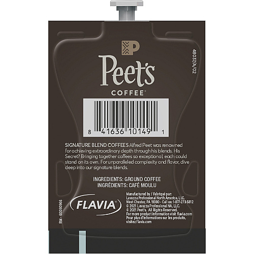 Peet's Coffee Peet's Freshpack Colombia Luminosa Coffee Compatible with Flavia - American - Light - Freshpack - Colombia Luminosa, Fruity, Arabica - 76 / Carton (48037)