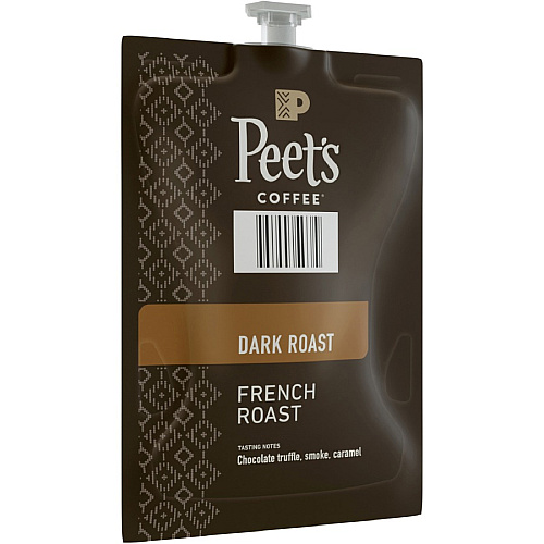 Peet's Coffee Peet's Freshpack French Roast Coffee Compatible with Flavia Aroma, Flavia Barista, FLAVIA Creation 600, Flavia Creation 500, Flavia Creation 200, Flavia Creation 150, Flavia Creation 300 - Dark - Freshpack - French Roast - 76 / Carto (48036)