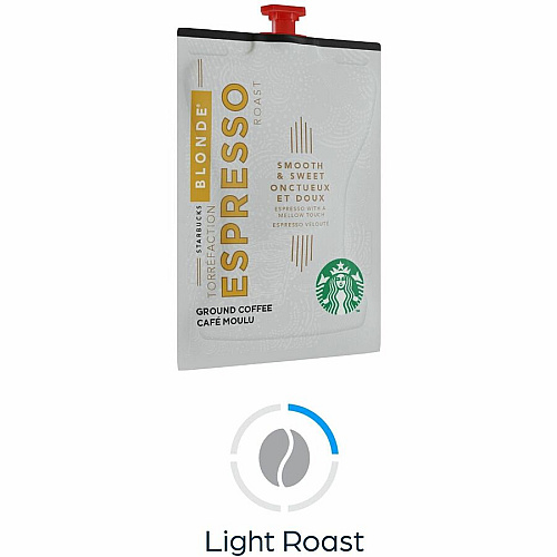 Starbucks Freshpack Blonde Espresso Roast Coffee Compatible with Flavia Barista - Blonde - Freshpack - Espresso - 72 / Carton (48042)