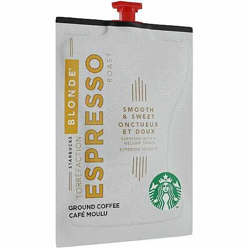 Starbucks Freshpack Blonde Espresso Roast Coffee Compatible with Flavia Barista - Blonde - Freshpack - Espresso - 72 / Carton (48042)